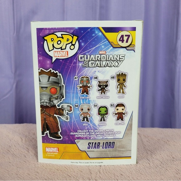 Funko POP! Guardians Of The Galaxy Star Lord Figure #47 - Picture 3 of 5